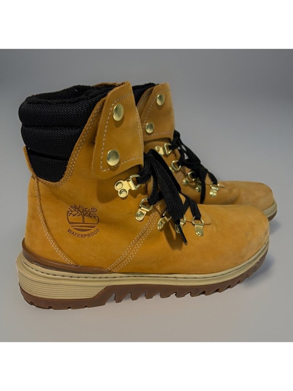 TIMBERLAND Flap Snap Boots 1891 Limited Release Tan Winter 6" Men's Size 8